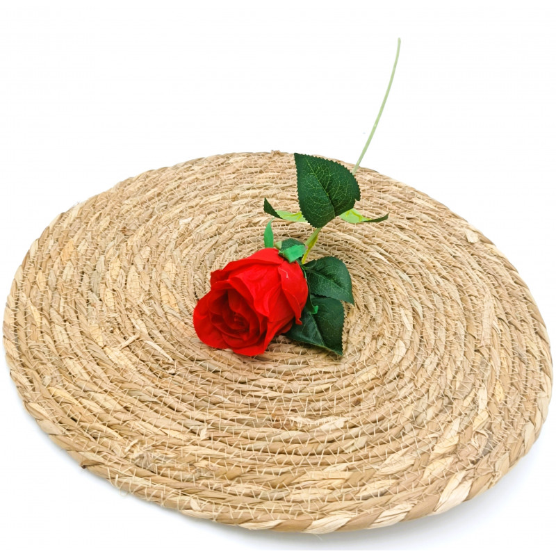 Bouton de Rose en tige H 55cm