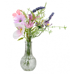 Vase avec Fleurs Artificielles des Champs