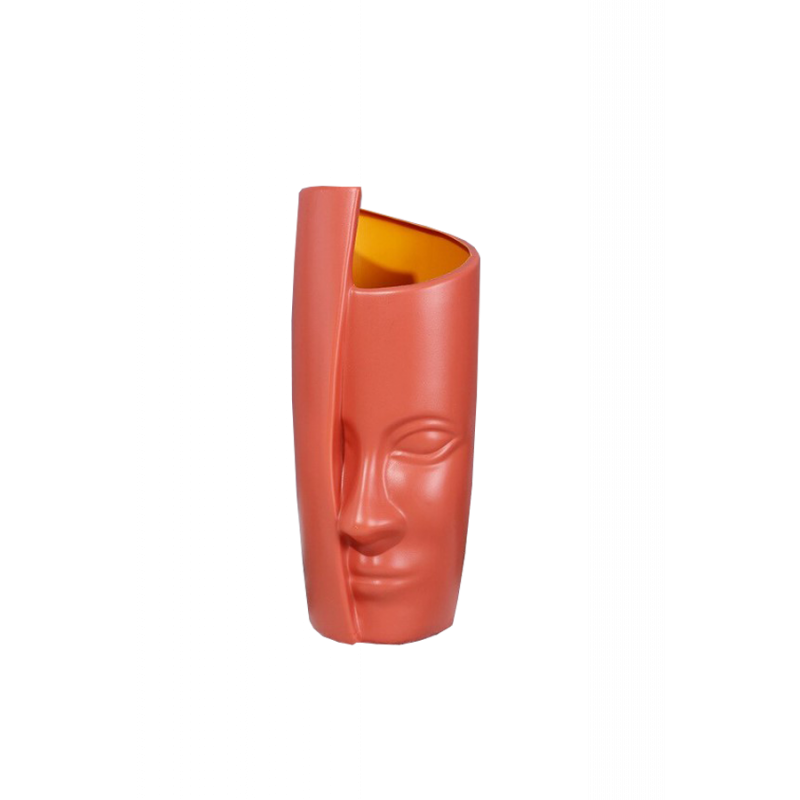 Vase Visage Humain Style Européen H 31cm