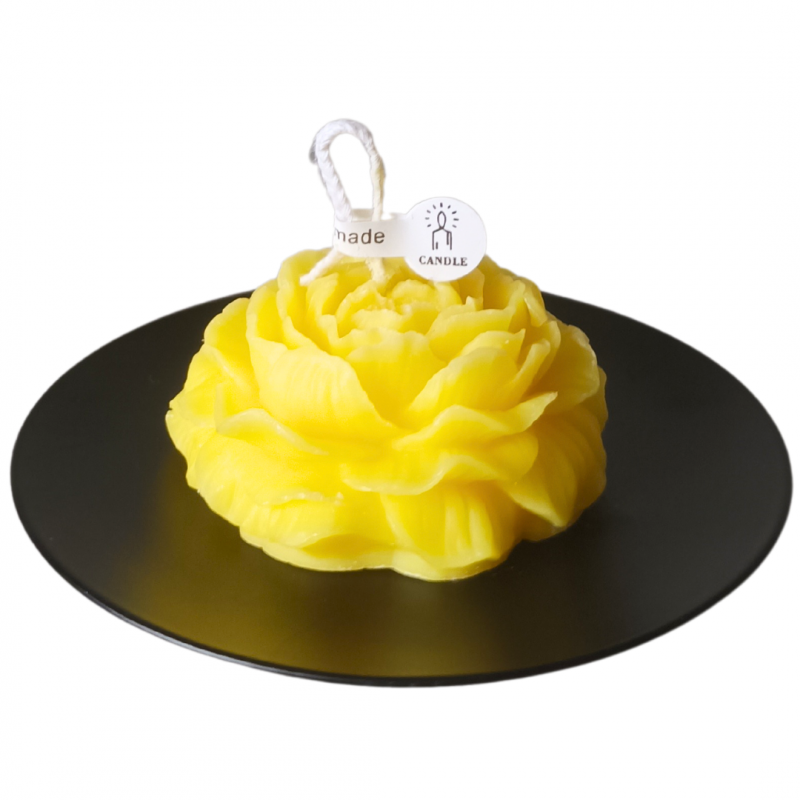 Bougie forme pivoine