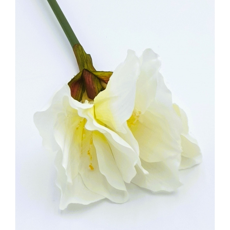 Amaryllis artificielle sur tige H 62cm