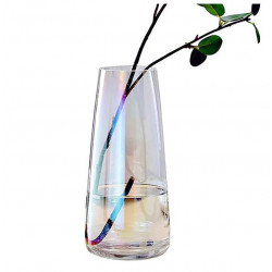Vase en verre translucide brillant H 22cm